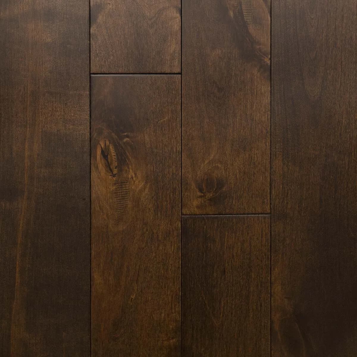 BBS Flooring Dark Mocha - 4 3/4 Maple - Northernest Solid Hardwood Flooring premium solid hardwood in Markham, Toronto, and Durham