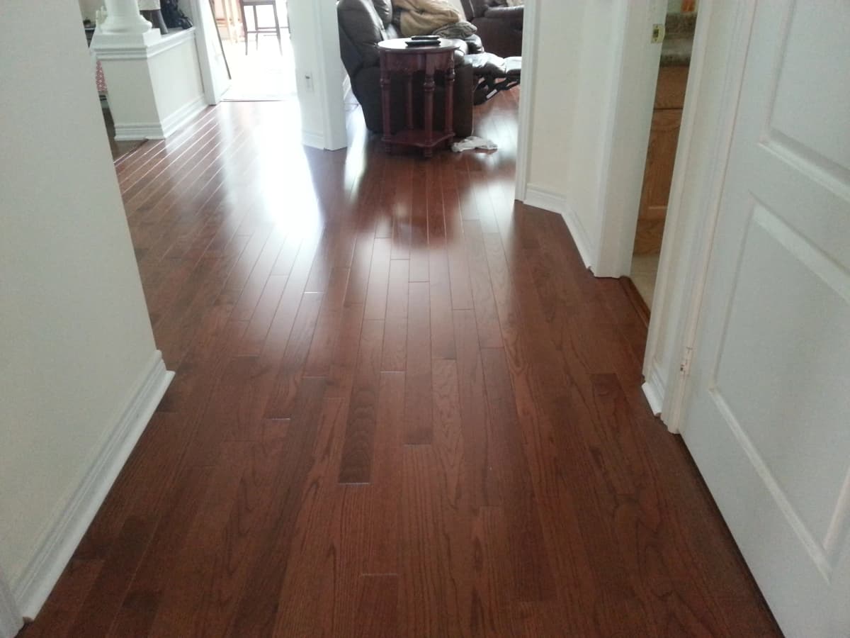 Natural Maple Wood-Look Laminate Flooring Installation - Toronto Residential